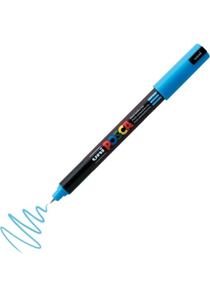 Posca Marker Pc-1m Extra Fine 0.7mm Light Blue