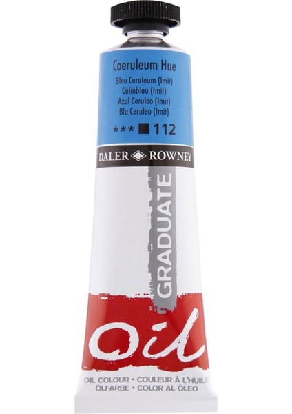 Daler Rowney Graduate Yağlı Boya 38 ml 112 Coeruleum Hue