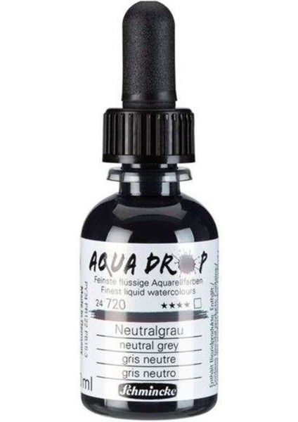 Aqua Drop Sıvı Sulu Boya 30 ml Neutral Grey