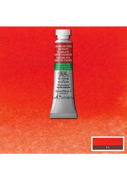 Professional Sulu Boya 5ml Cadmium-Free Scarlet 903 S.4 modelleri
