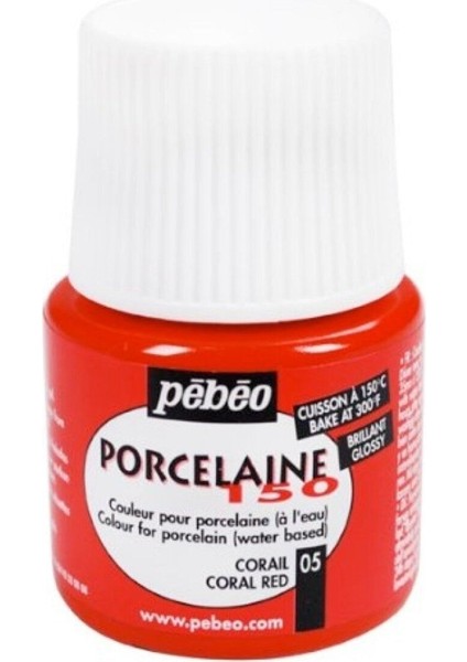 Porcelaine 150 Porselen Boyası 05 Coral Red modelleri