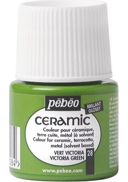 Ceramic 28 Victoria Green Seramik Boyası 45 ml