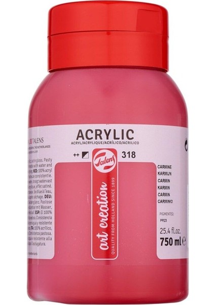 Carmine Akrilik Boya 750ML 318