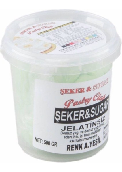 Şeker Hamuru 500 gr Açık Yeşil