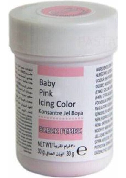 Bebek Pembesi Jel Gıda Boyası 30 gr