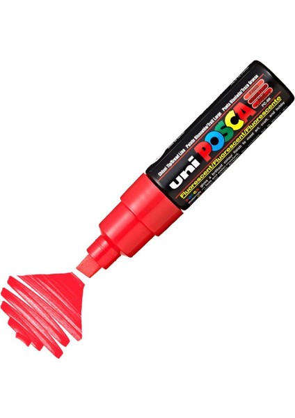 Posca Marker Pc-8k Bold 8.0 mm Fluorescent Red