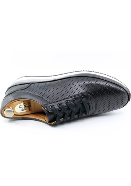 Deri Siyah Bağcıklı Erkek Sneakers & Spor Ayakkabı 01721 indirimleri