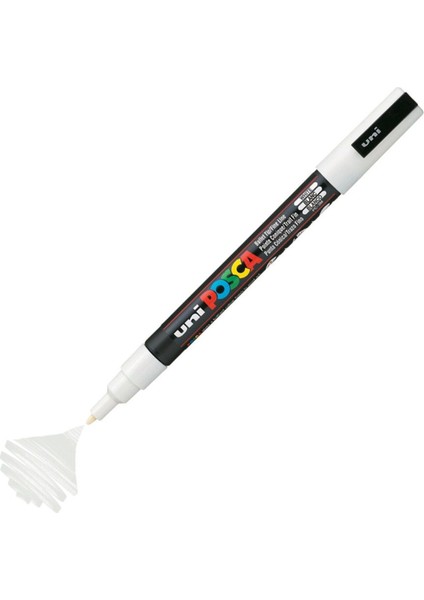 Posca Marker Pc-3m Fine 0.9-1.3 mm White