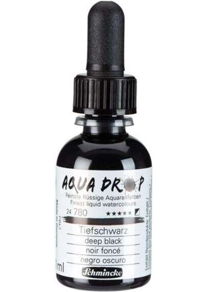 Aqua Drop Sıvı Sulu Boya 30 ml Deep Black