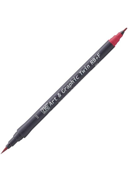 Graphic Twin Çift Uçlu Keçe Grafik Kalemi 023 Wıne Red