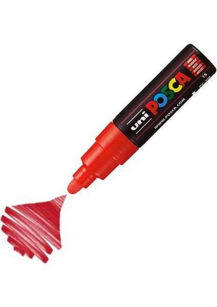 Posca Marker Pc-7m Bold 4.5-5.5 mm Red