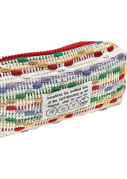 Gökkuşağı Kalem Çantası Öğrenci Basit Büyük Kapasiteli Kırtasiye Saklama Çantası (Yurt Dışından)