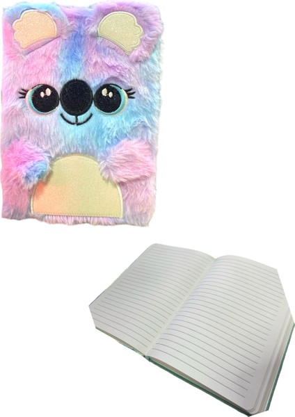 Fy-4 A5 Peluş Çizgili Defter 80 Ypr. - Unicorn