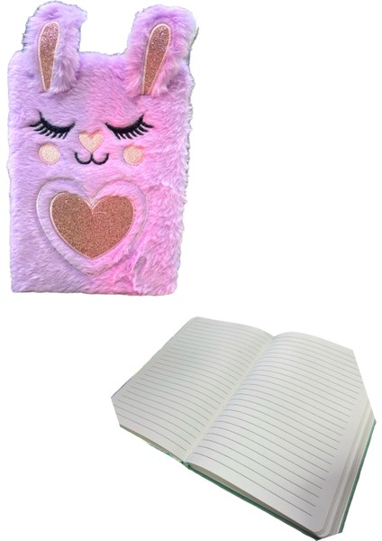 Fy-4 A5 Peluş Çizgili Defter 80 Ypr. - Unicorn