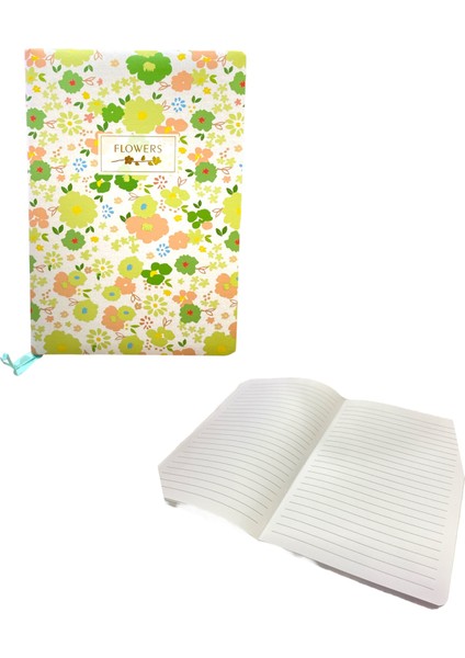 6600-3 A5 Renkli Çizgili Defter 100 Ypr. - Desenli fiyatları