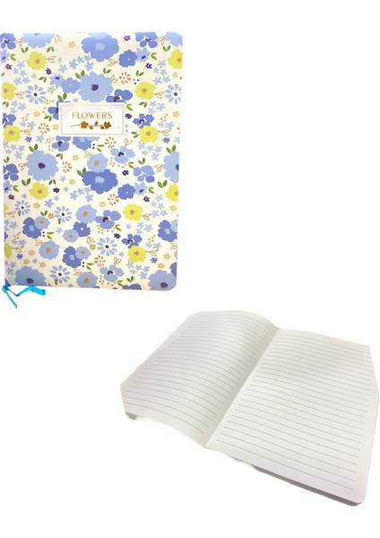 6600-3 A5 Renkli Çizgili Defter 100 Ypr. - Desenli modelleri