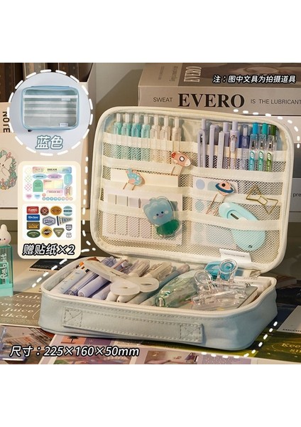 Büyük Kapasiteli Şeffaf Kalem Kutusu Kırtasiye Kutusu Ilkokul Öğrencisi Kalem Kutusu (Yurt Dışından)