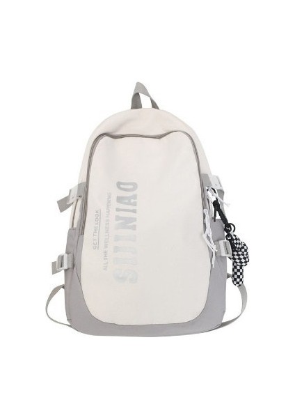 Modaya Uygun Gündelik Okul Çantası Kızın Sırt Çantası, Yüksek Görünümlü, Büyük Kapasiteli Bilgisayar Çantası (Yurt Dışından)