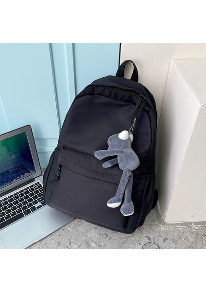 Basit Sırt Çantası Kadın Sırt Çantası Kız Üniversite Öğrencisi Seyahat Bilgisayar Çantası (Yurt Dışından)