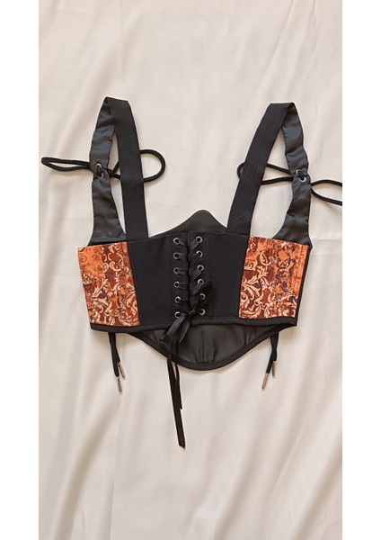 Turuncu Desenli Bel Korsesi fırsatları
