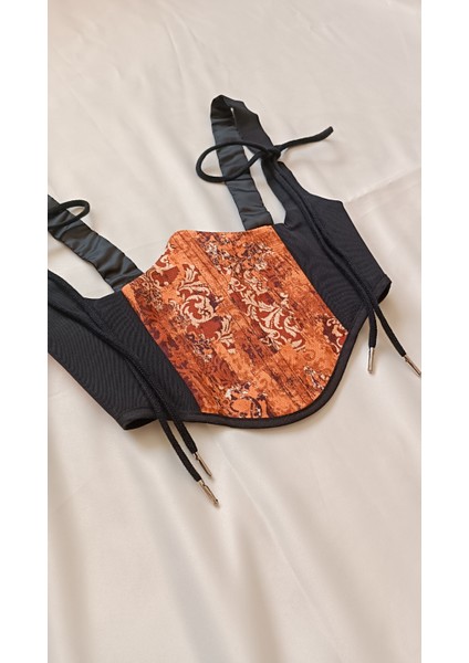 Turuncu Desenli Bel Korsesi indirimleri