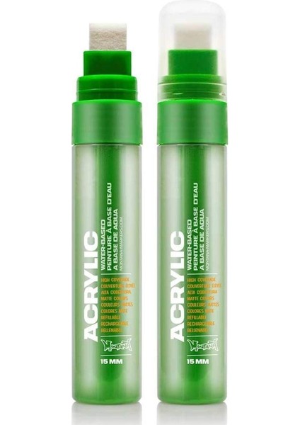 Akrilik Markör Standart Uç 15MM Shock Green S6010
