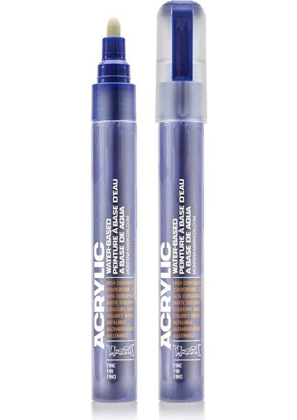 Akrilik Markör Ince Uç 2mm Shock Blue Dark S5020