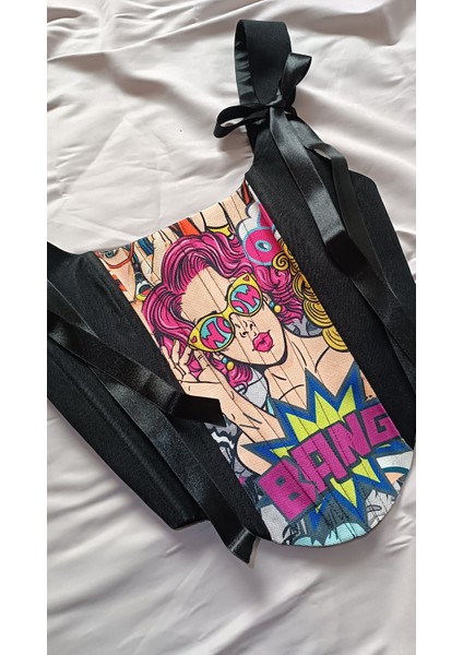 Popart Desenli Kadın Korse Büstiyer fiyatları