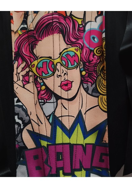 Popart Desenli Kadın Korse Büstiyer fırsatları