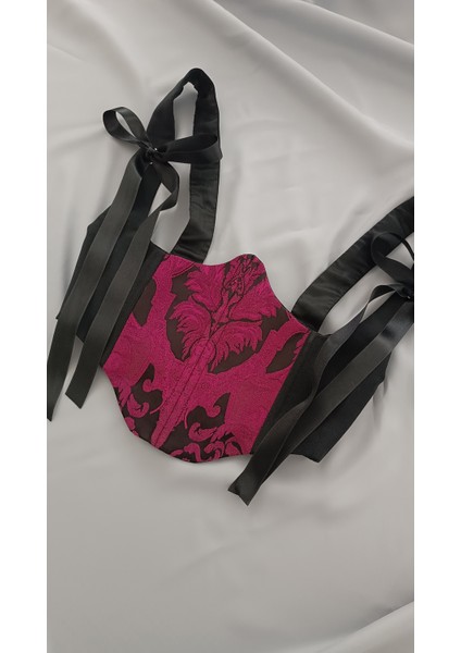 Mürdüm Desenli Korse modelleri