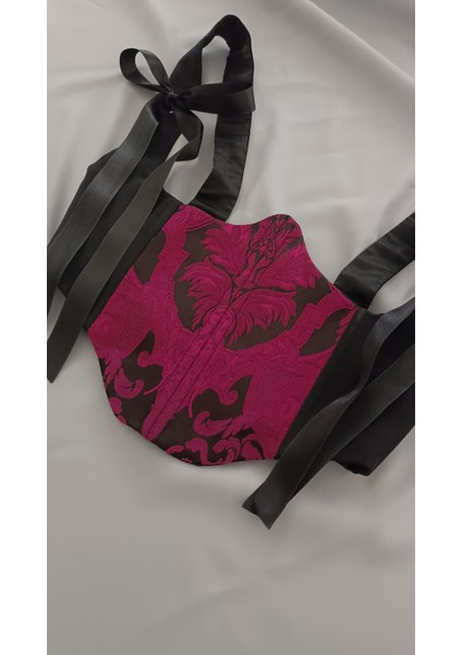 Mürdüm Desenli Korse indirimleri