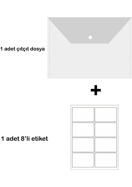 Eco Pp 100 Yp. A4 Spiralli Pp. Kapak Defter ( 5 Kareli + 3 Çizgili = 8 Adet ) Hediyeli