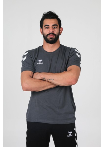 Armin Pamuklu Bisiklet Yaka Tişört Antrasit fırsatları