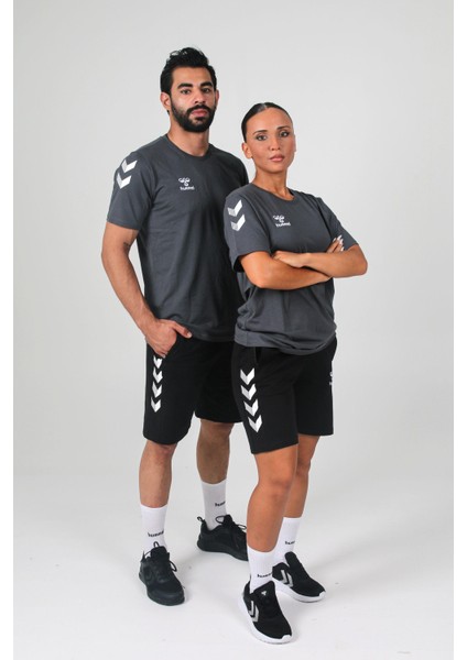 Armin Pamuklu Bisiklet Yaka Tişört Antrasit indirimleri