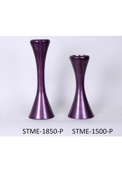 Seta Martına Şamdan Küçük Mor 13*13*30 cm