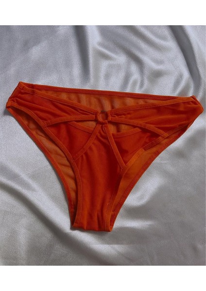 Orange Shine Transparan Sütyen Takımı