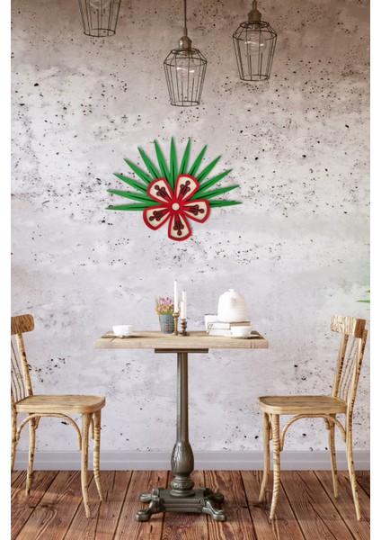 El Yapımı Üç Boyutlu Ahşap Çiçek Sanatı Ev, Ofis, Kafe Duvar Dekoru indirimleri