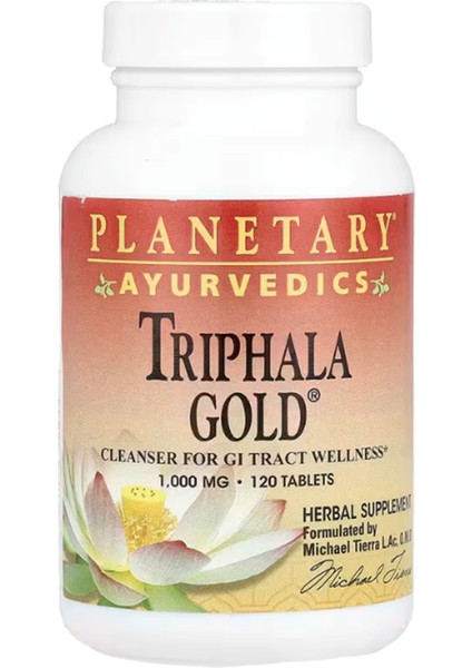 Ayurvedics Triphala Gold® 1000MG 120 Tablet Usa Menşei 3638
