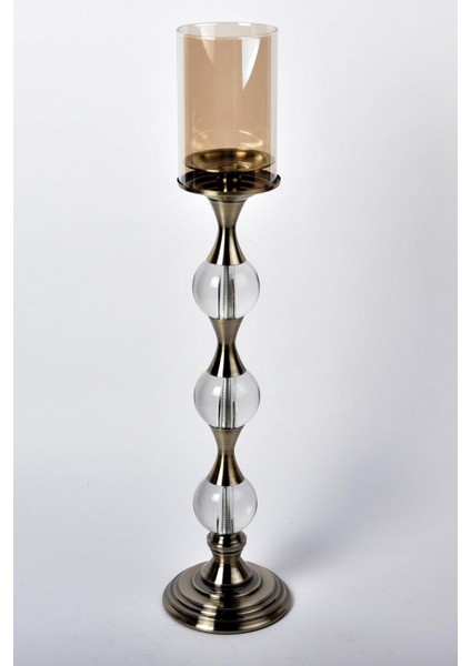 Seta Regina Mumluk Krıstal 3 Top Bronz 62 cm