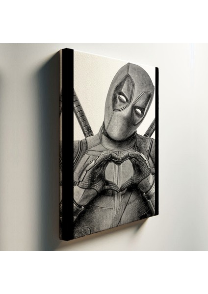 Deadpool Siyah Beyaz TABLO-TBL1383
