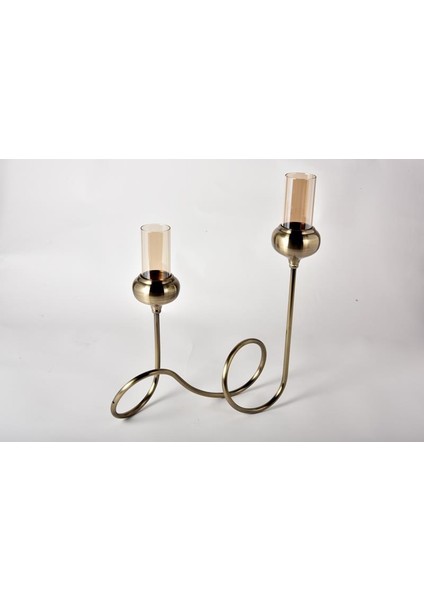 Seta Regina Mumluk Mini Kristal Bronz Gövdeli 41 cm