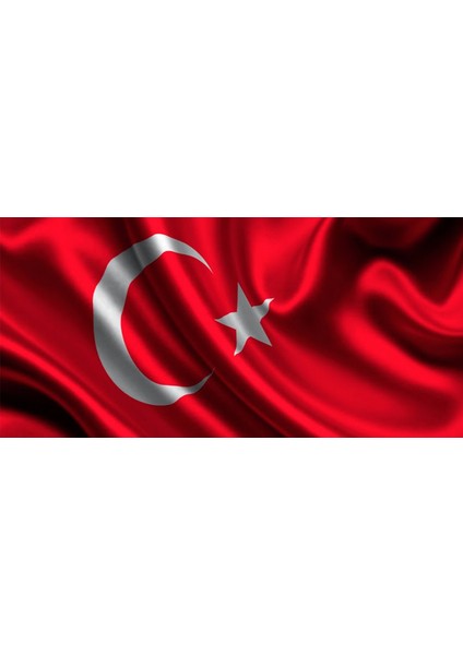 100X150 cm Saten Kumaş Türk Bayrağı