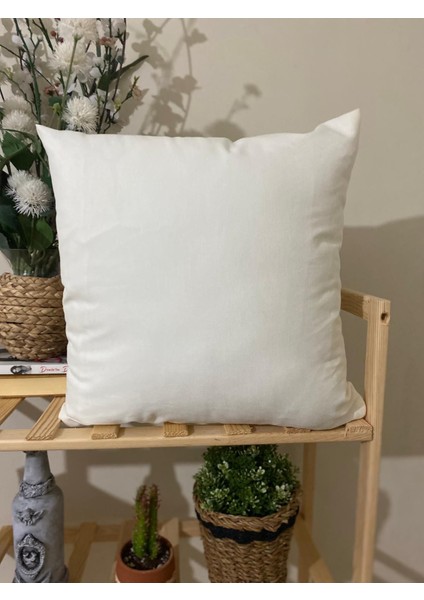 Bebek Yastığı Kişiye Özel Isim Punch El Işlemesi Yastık Kılıfı Panch Ham Keten 43 x 43 cm Ic Dolgulu modelleri