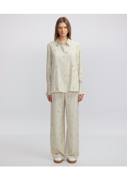 Dokulu ve Işlemeli Gömlek fiyatları