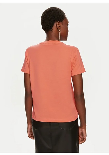 Yuvarlak Yaka Baskılı Beyaz Kadın T-Shirt 76Pahe03 fırsatları