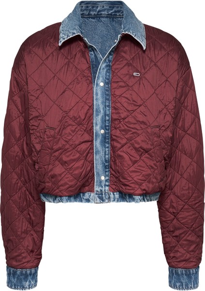 Standart Açık Mavi Kadın Ceket Quılted Revrsbe Boxy Jkt CH4038 fırsatları