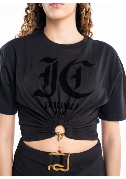 Yuvarlak Yaka Düz Siyah Kadın T-Shirt 76Pahg01 fiyatları