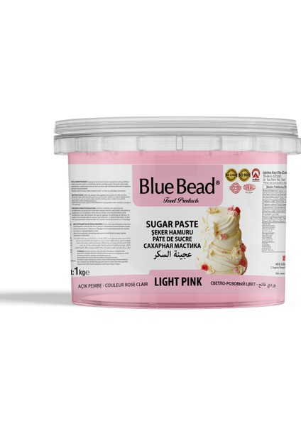 Bluebead Şeker Hamuru Açık Pembe 1 kg