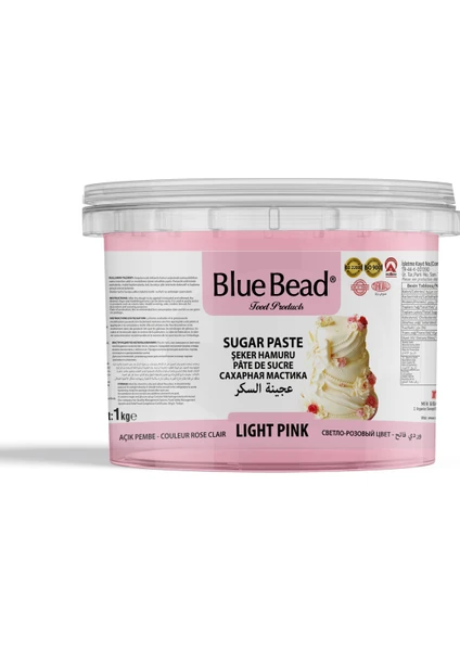 Blue Bead Açık Pembe Şeker Hamuru 1 kg