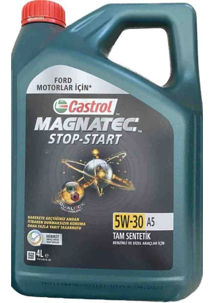 Magnatec Stop-Start 5W-30 A5 4 Litre Motor Yağı ( Üretim Yılı: 2022 )